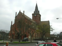 St Magnus Cathedral in Kirkwall in the Orkney Islands