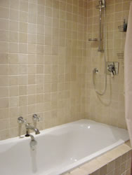 Kingston Apartment 2's bath and shower