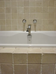 Kingston Apartment 2's bath is an ideal place to finish a busy day in Orkney