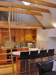 Kingston Apartment 2 has a well equipped kitchen