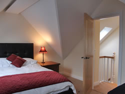 Kingston lodge in Orkney - attic bedroom and stairs